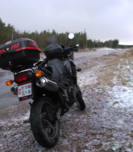 Triumph Tiger 900 i hagel