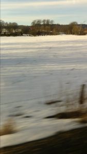 Vackert snölandskap